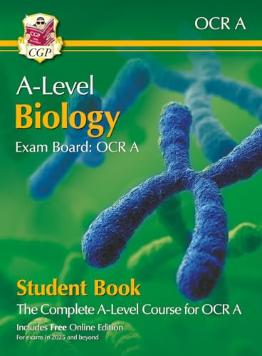 New A-Level Biology for OCR A: Year 1 & 2 Student Book with Online Edition (For exams from 2025) (CGP OCR A A-Level Biology) von Coordination Group Publications Ltd (CGP)